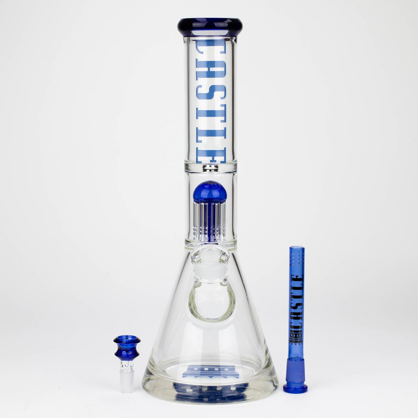 Castle Glassworks | 14" 8-arm Beaker Bong [CP-003]_5