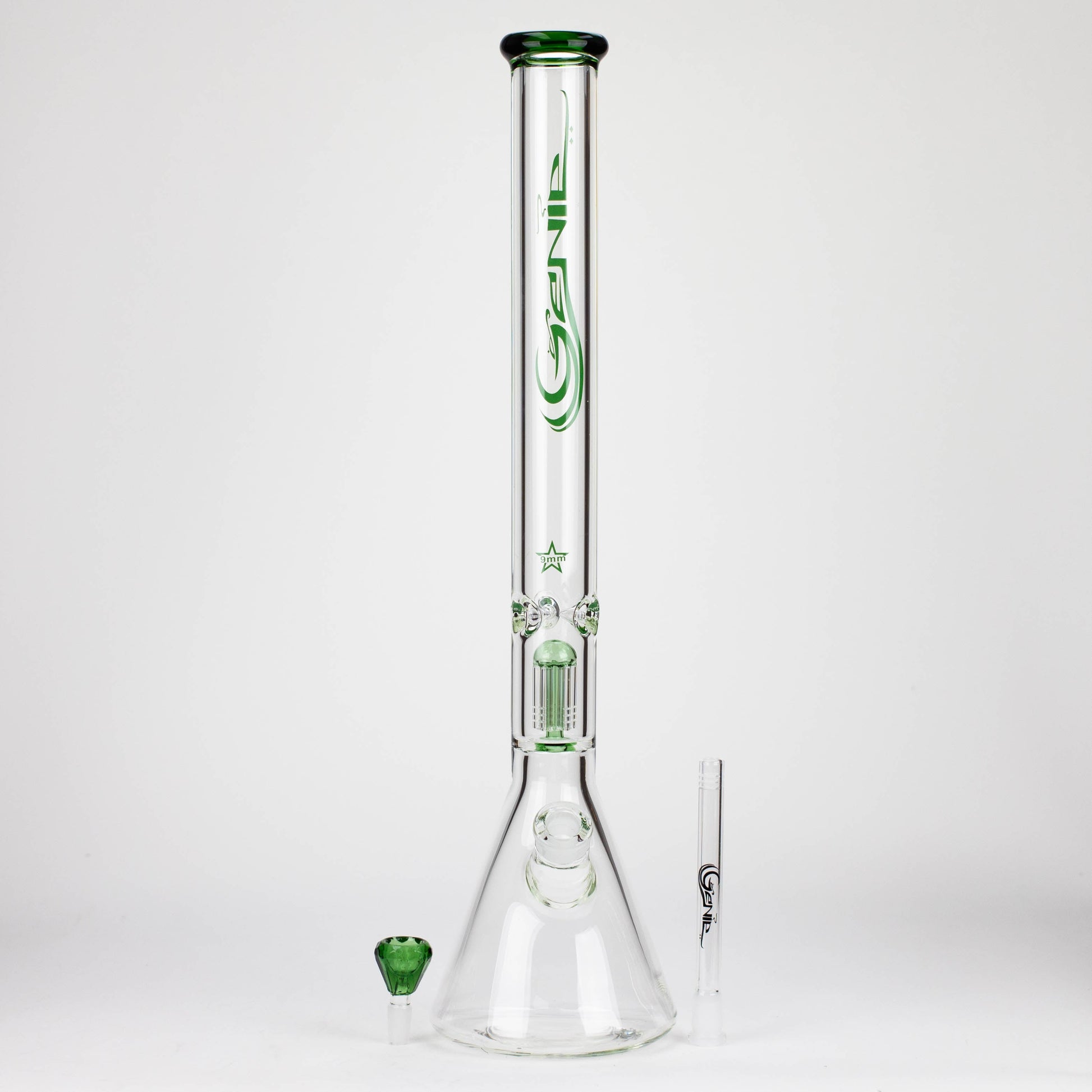 GENIE | 24" 9 mm single percolator glass water bong [GB1905]_6