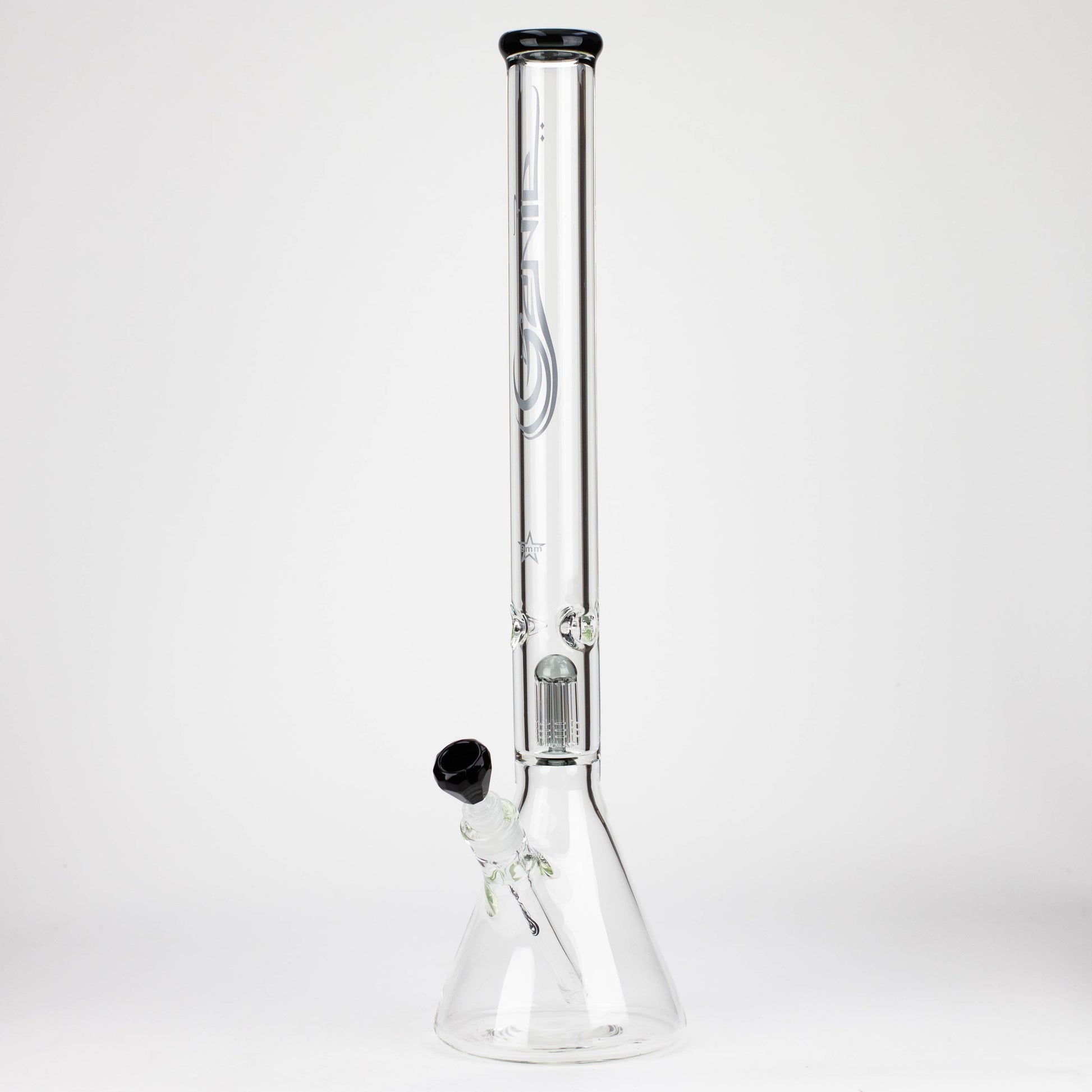 GENIE | 24" 9 mm single percolator glass water bong [GB1905]_8