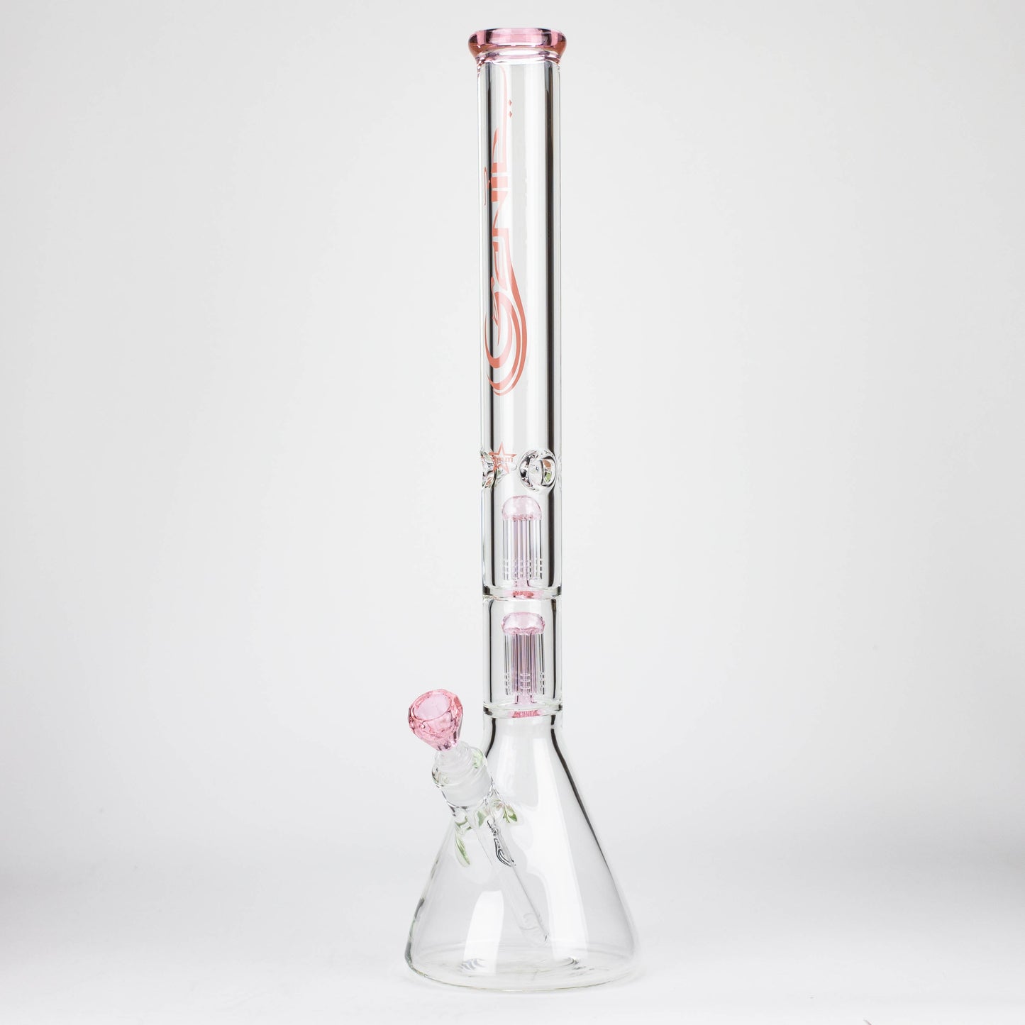 GENIE | 24" Dual 6 arms 9mm glass water beaker bong [GB1906]_10