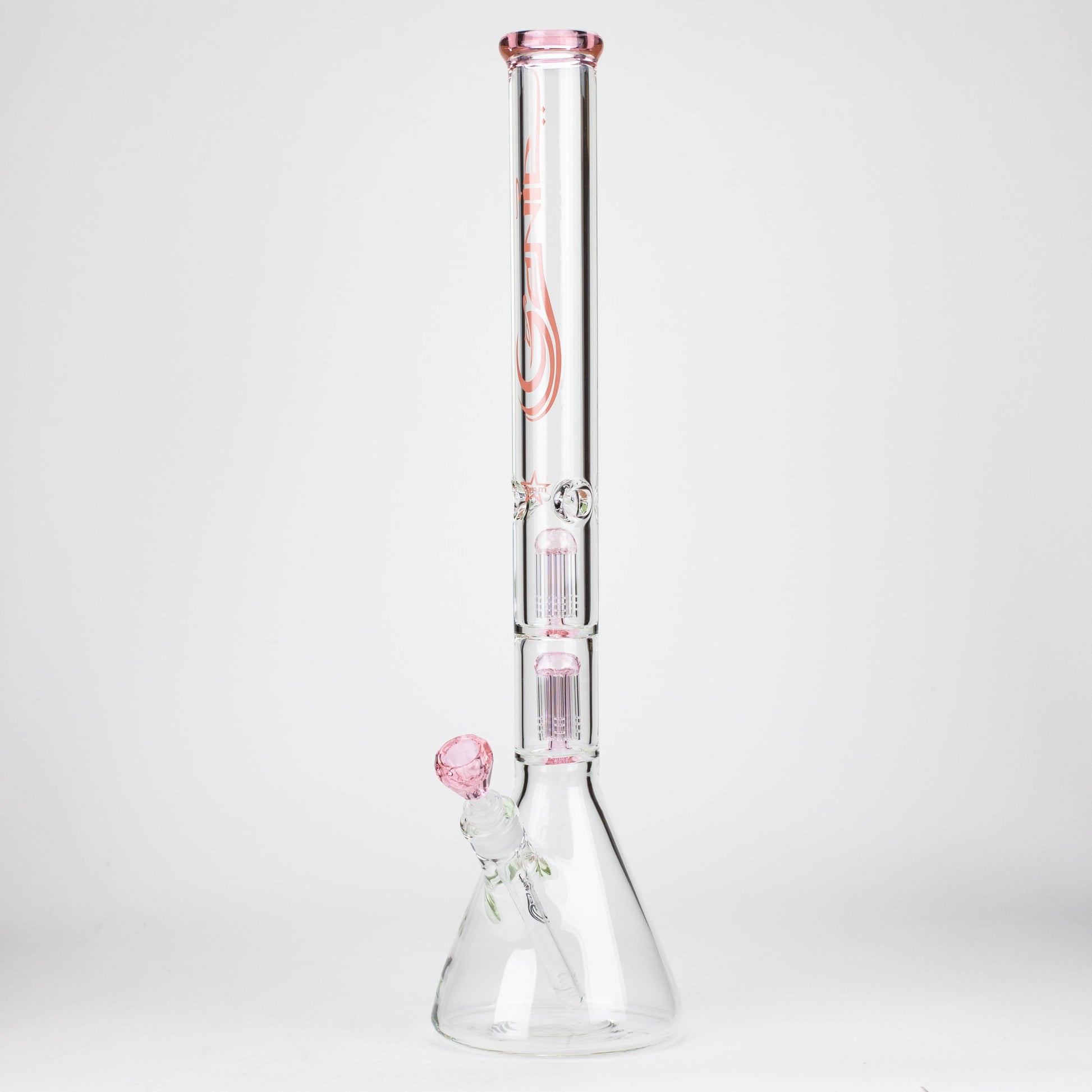 GENIE | 24" Dual 6 arms 9mm glass water beaker bong [GB1906]_10