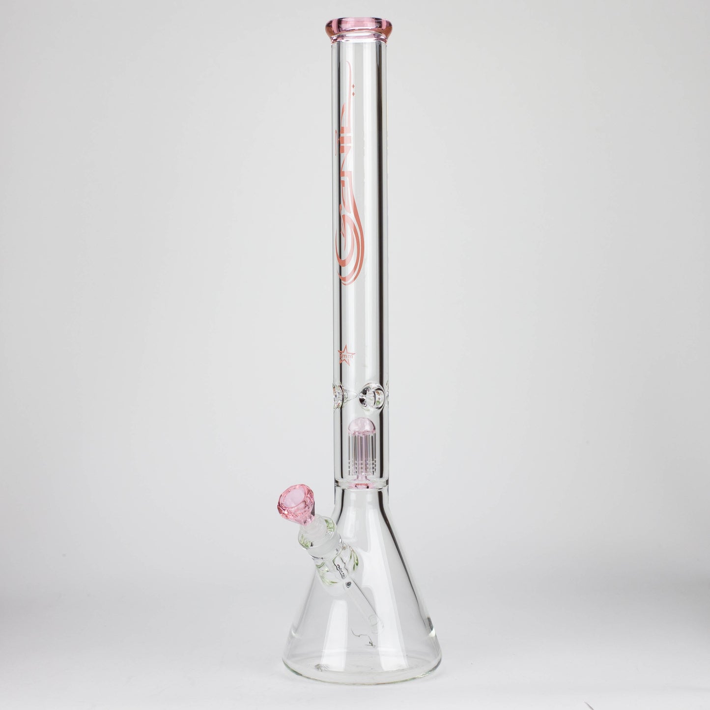 GENIE | 24" 9 mm single percolator glass water bong [GB1905]_9