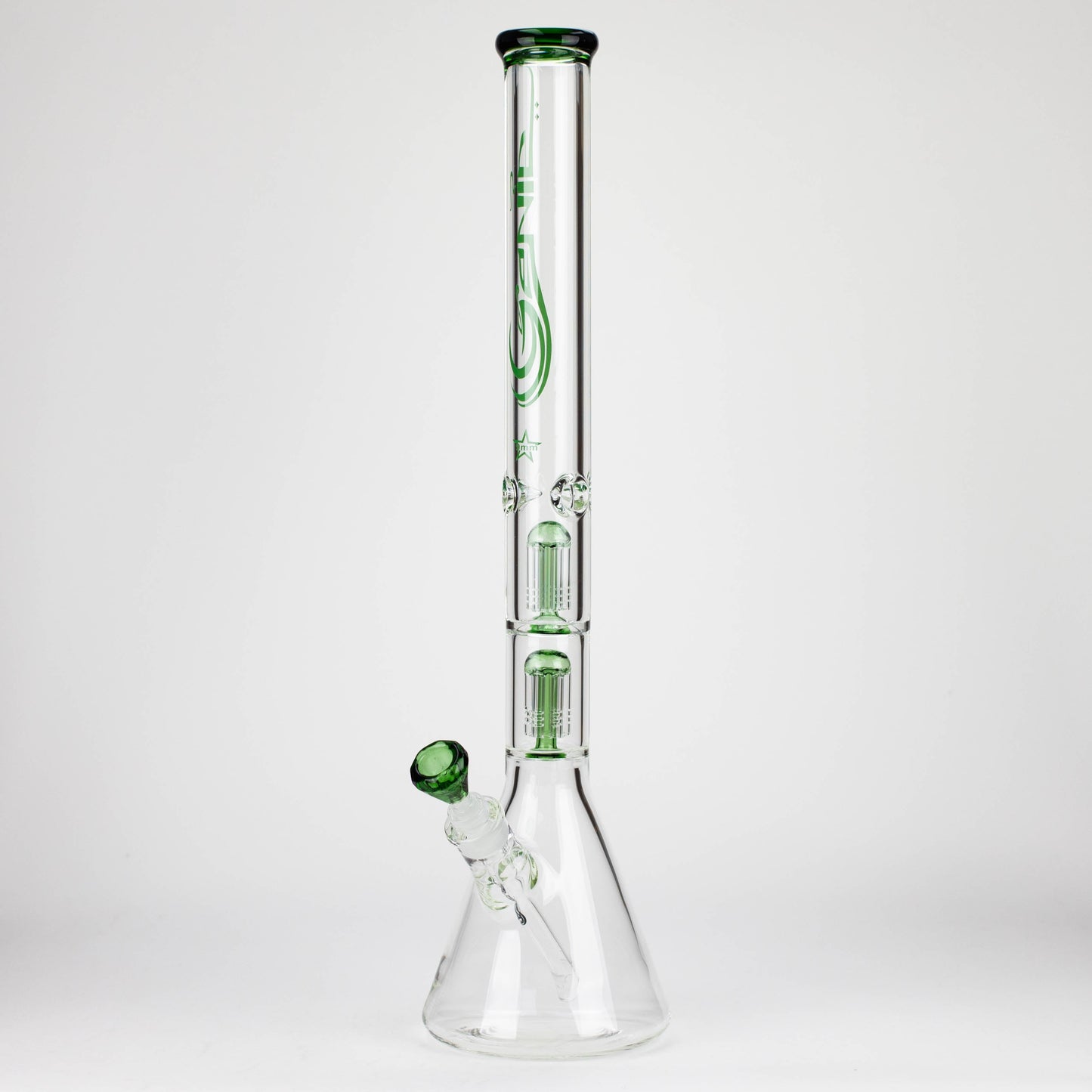 GENIE | 24" Dual 6 arms 9mm glass water beaker bong [GB1906]_12