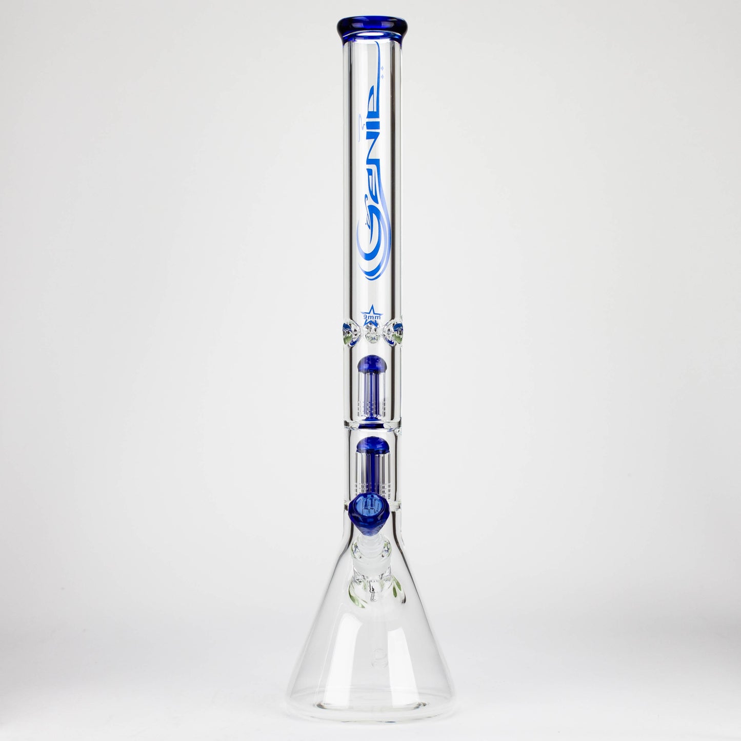 GENIE | 24" Dual 6 arms 9mm glass water beaker bong [GB1906]_15