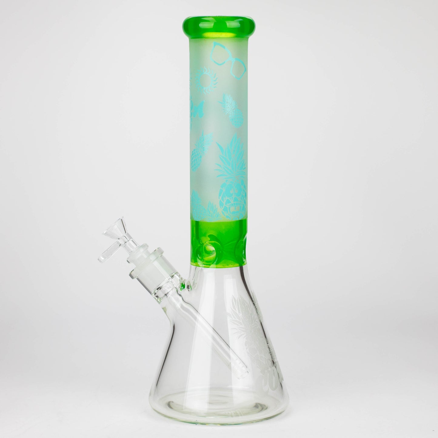 COBRA | 13.5" sandblasted pineapple 7 mm glass bong [LL023]_2