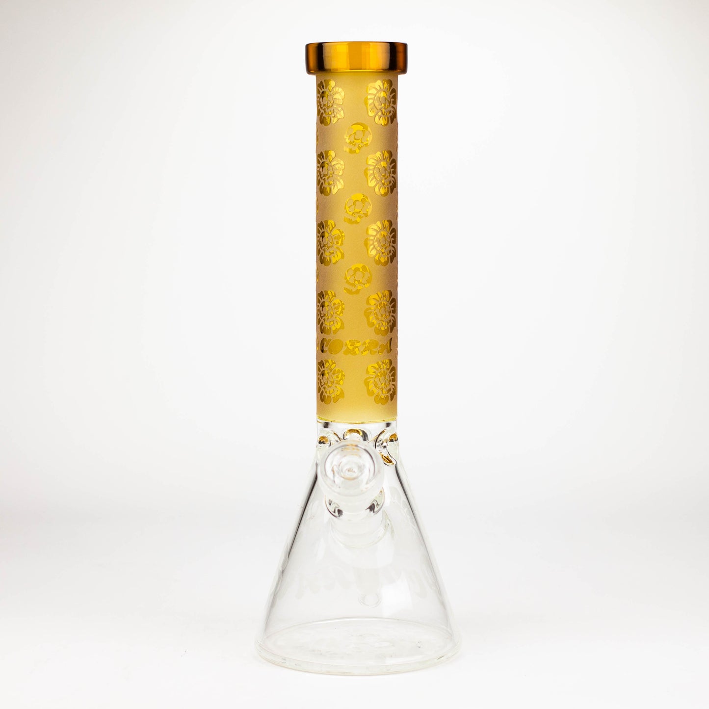 COBRA | 14" sandblasted geometric graphic 7 mm glass bong [YK07]_13