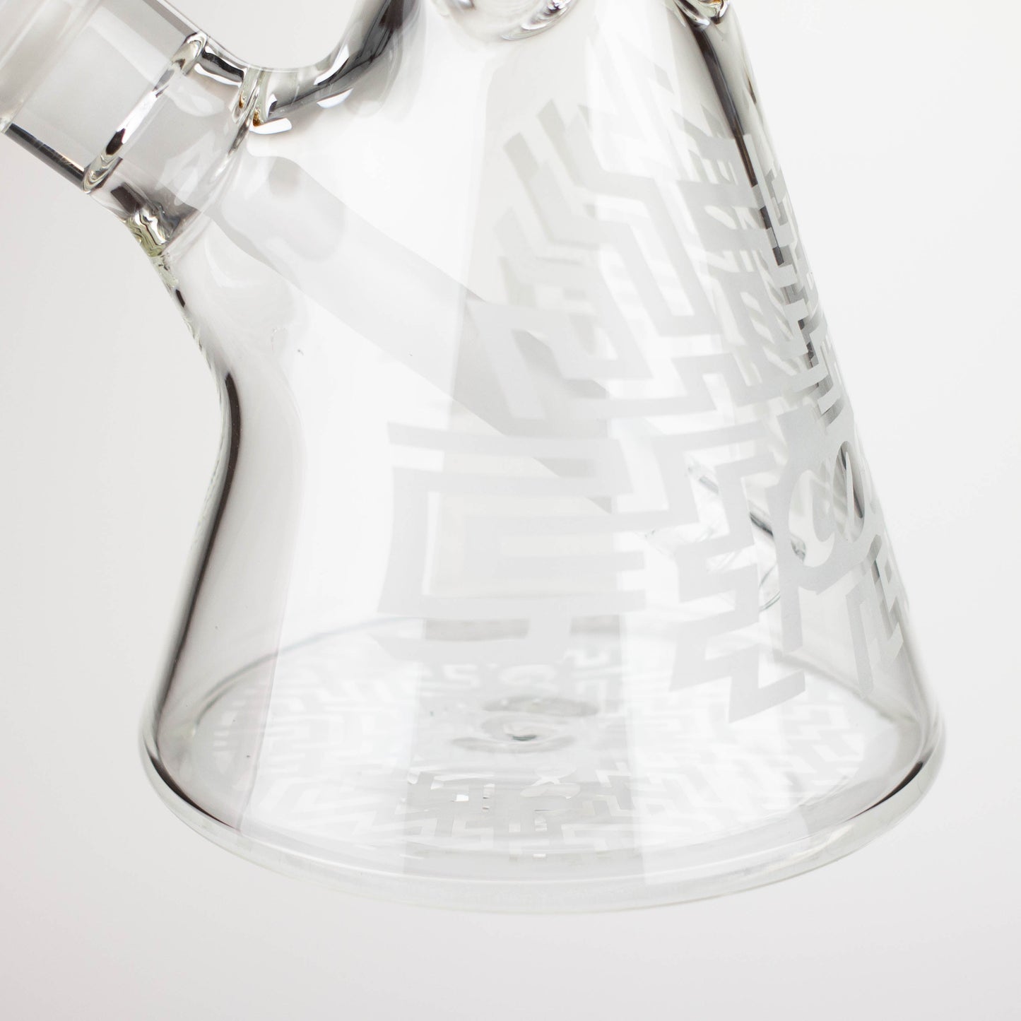 COBRA | 14" sandblasted geometric graphic 7 mm glass bong [YY04]_11