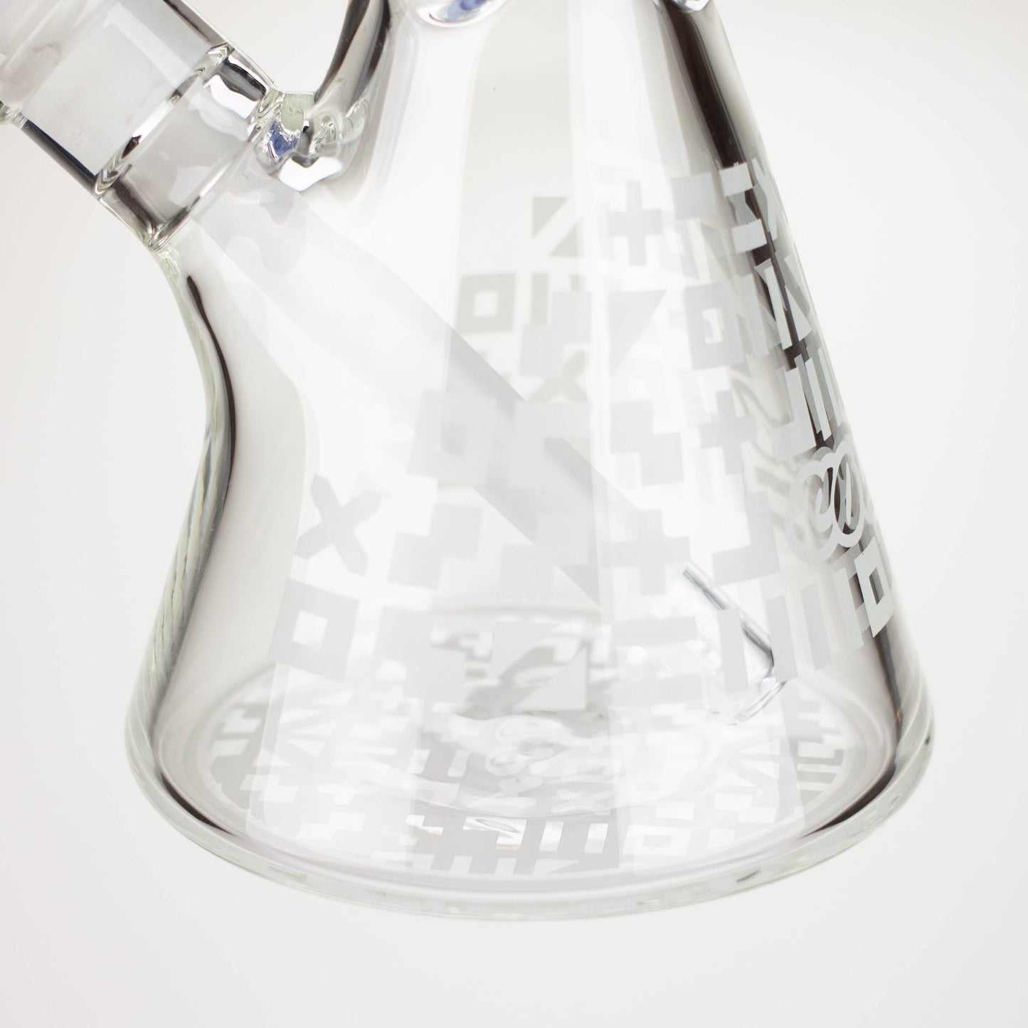 COBRA | 14" sandblasted geometric graphic 7 mm glass bong [YY02]_3