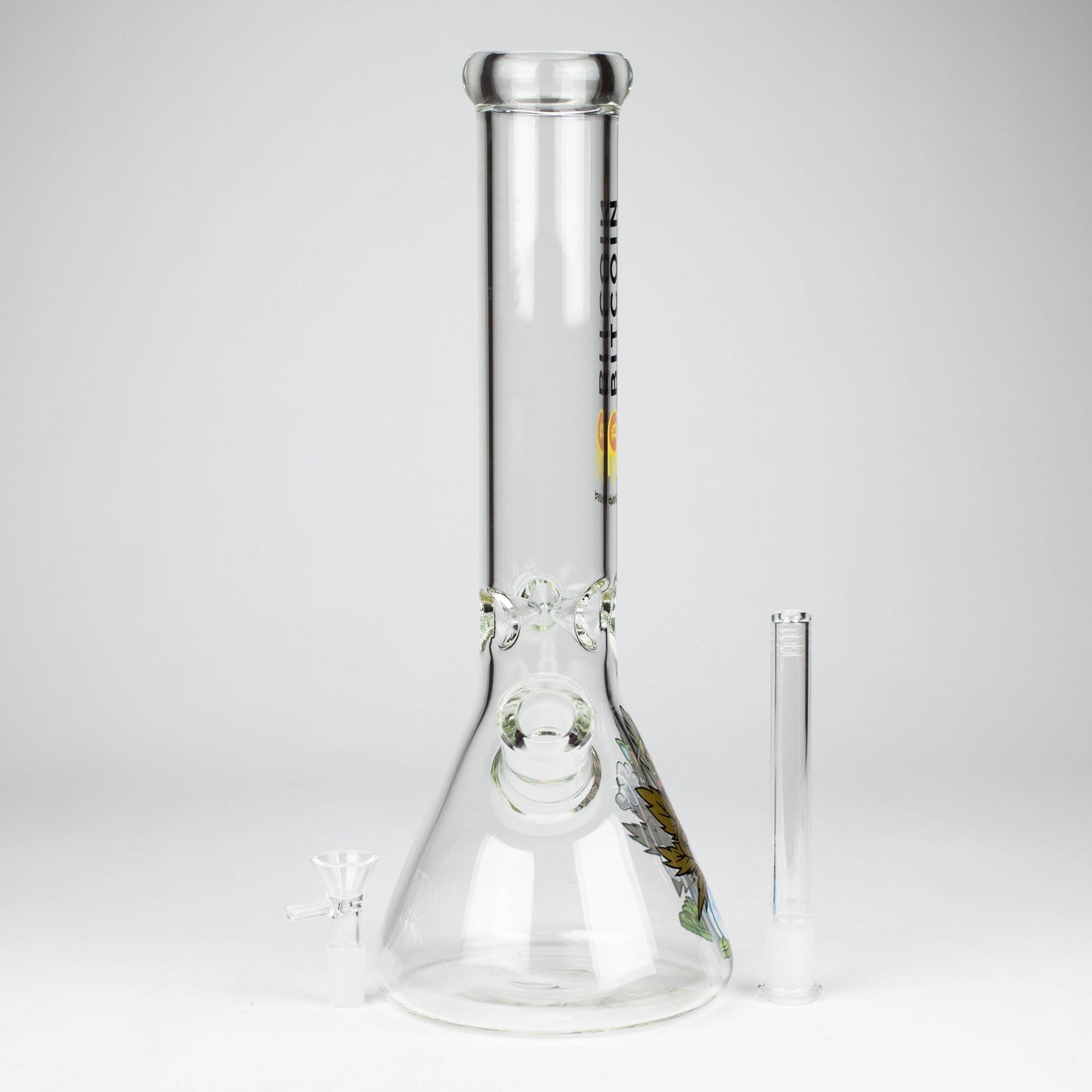 diamond | 14" Crypto Beaker Glass water Bong_11