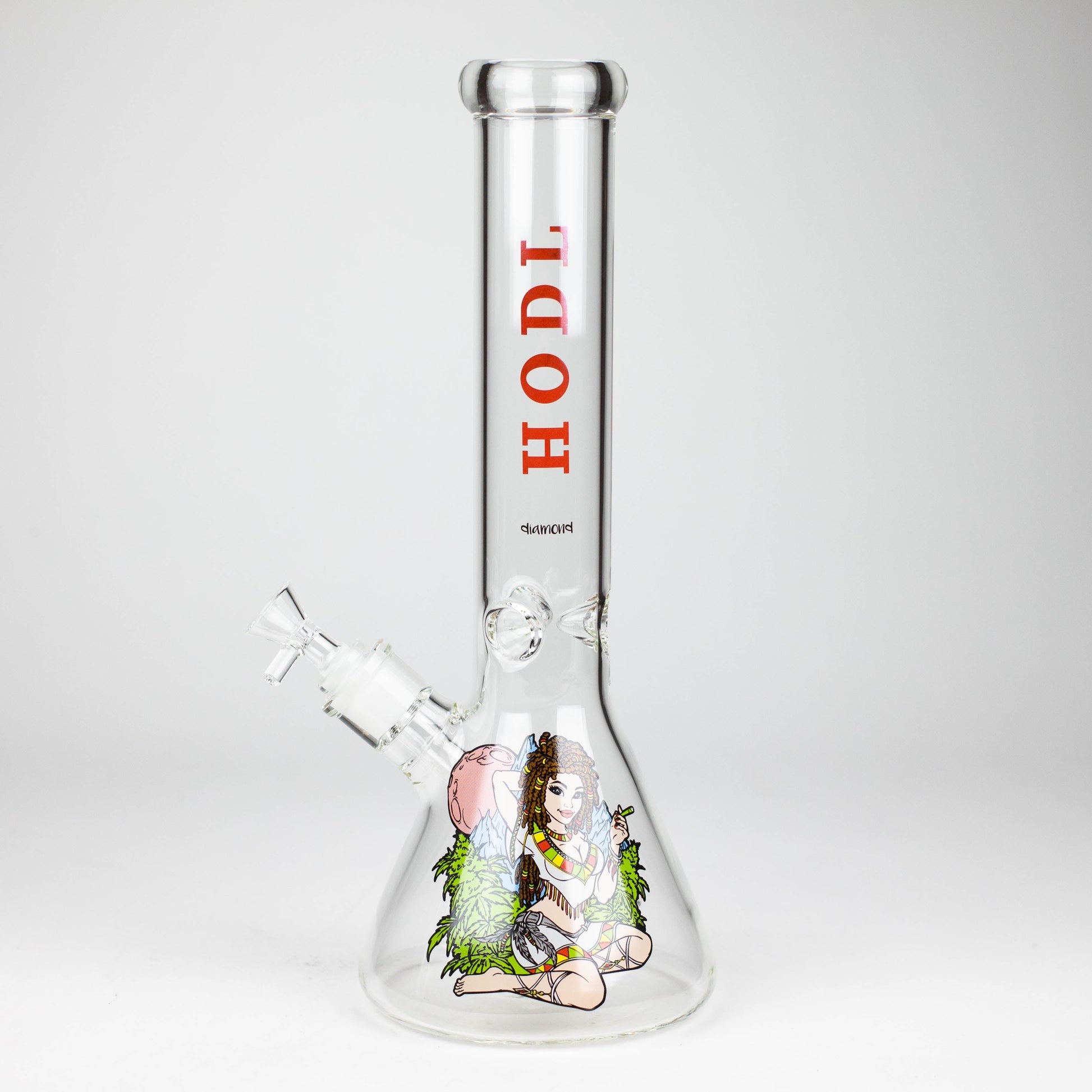 diamond | 14" Crypto Beaker Glass water Bong_4