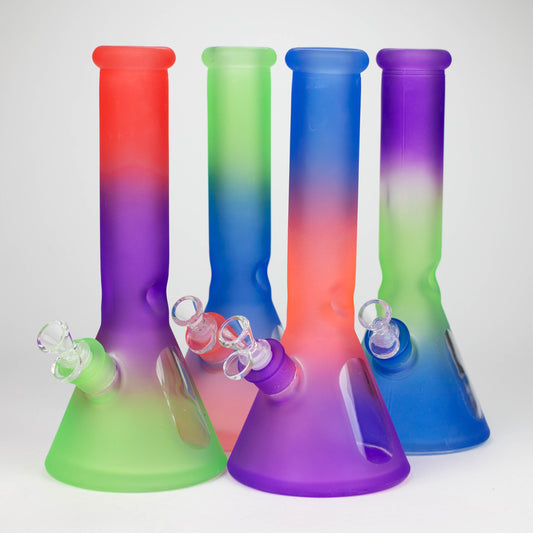 12.5" Soft glass 7mm beaker water bong [M12004]_0