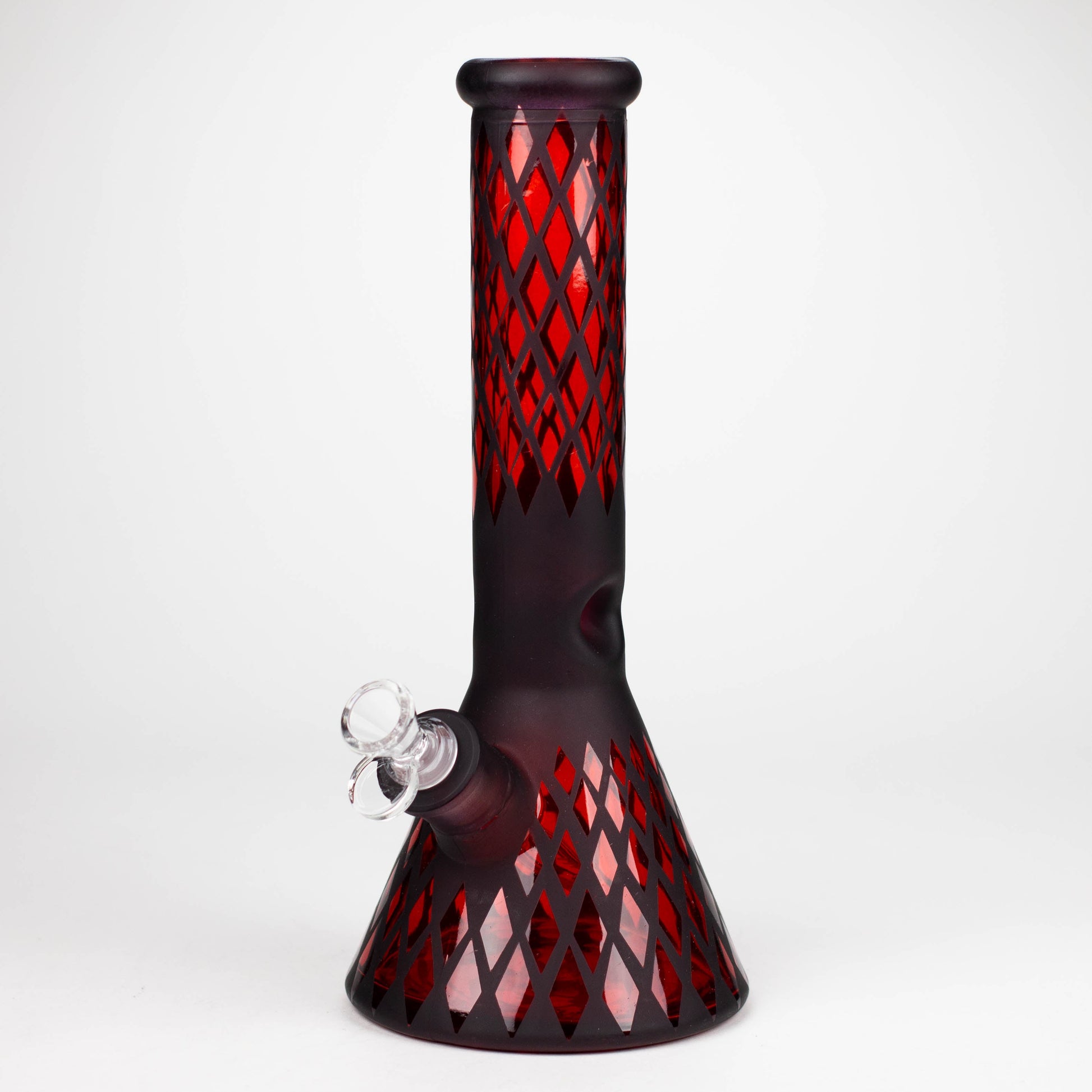 12.5" Soft glass 7mm beaker water bong [M12008]_3