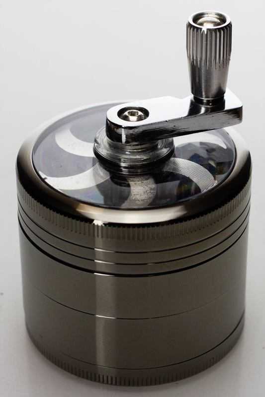 4 parts aluminium herb grinder with handle_6