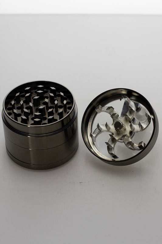 4 parts aluminium herb grinder with handle_3