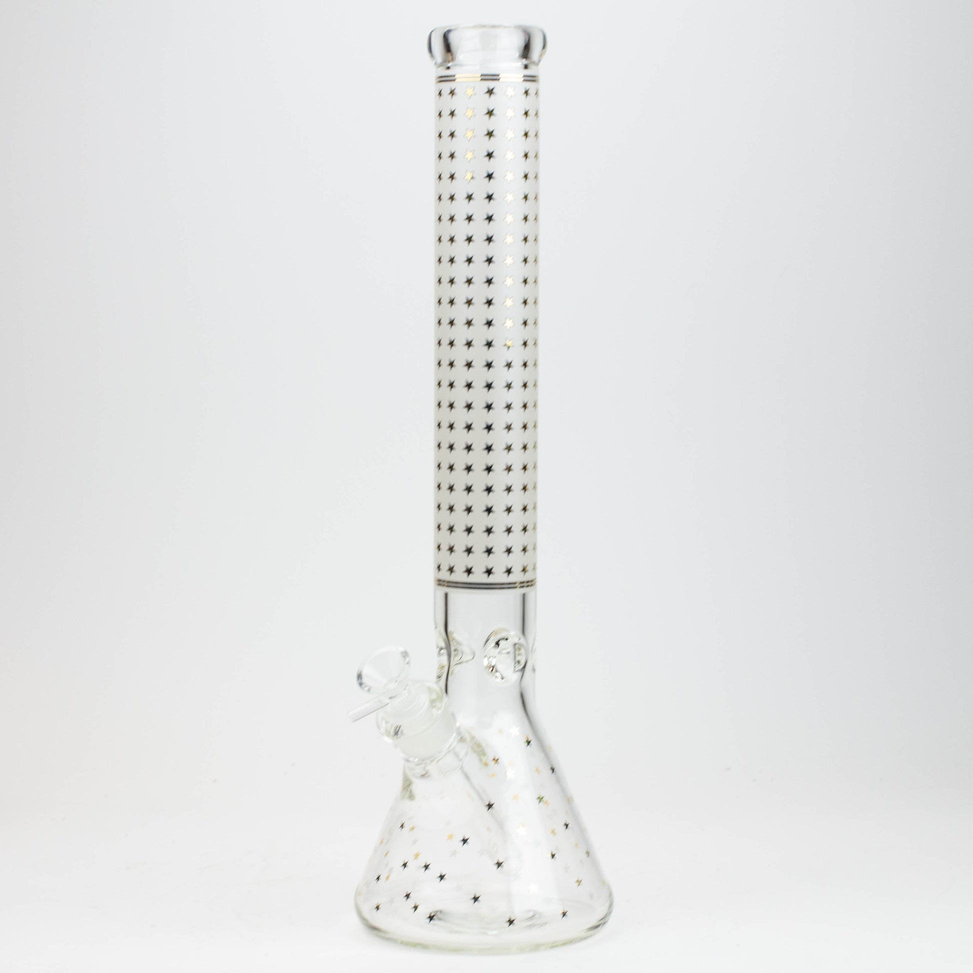 17.5" Star 7 mm glass water bong_2