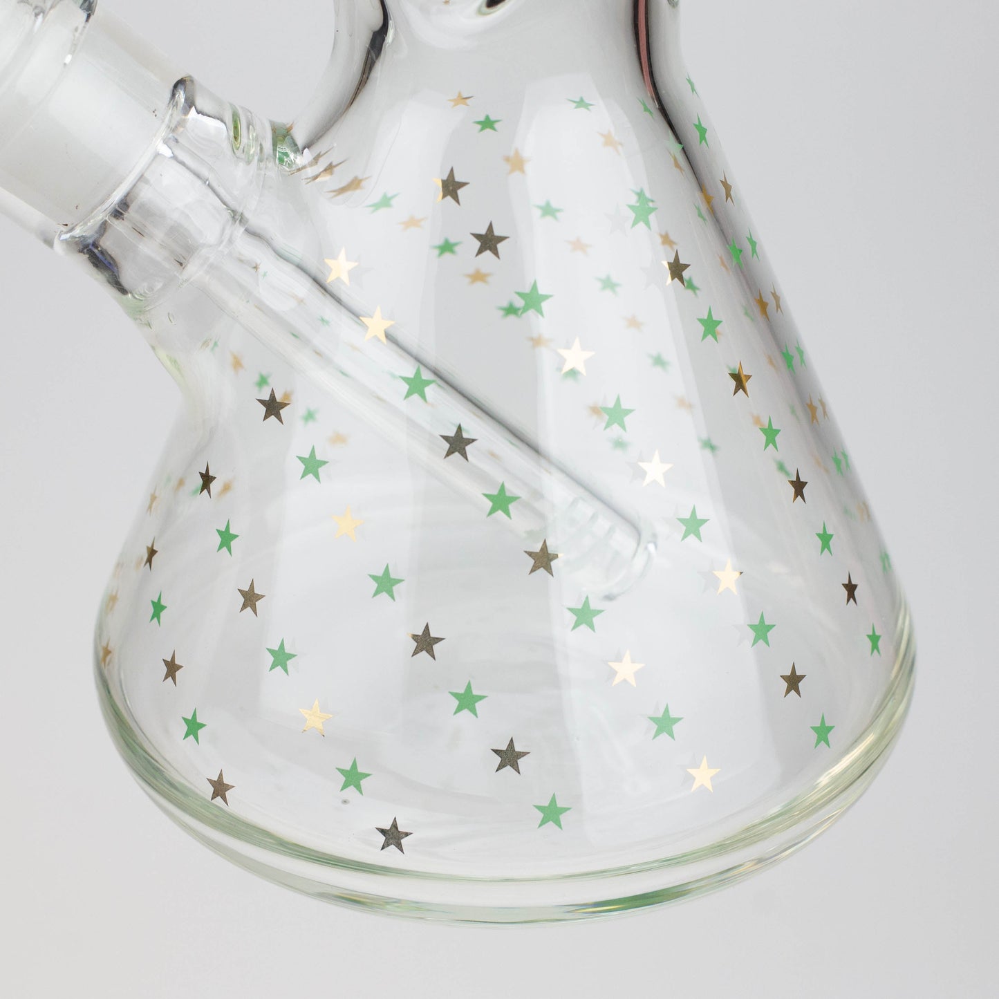 17.5" Star 7 mm glass water bong_9