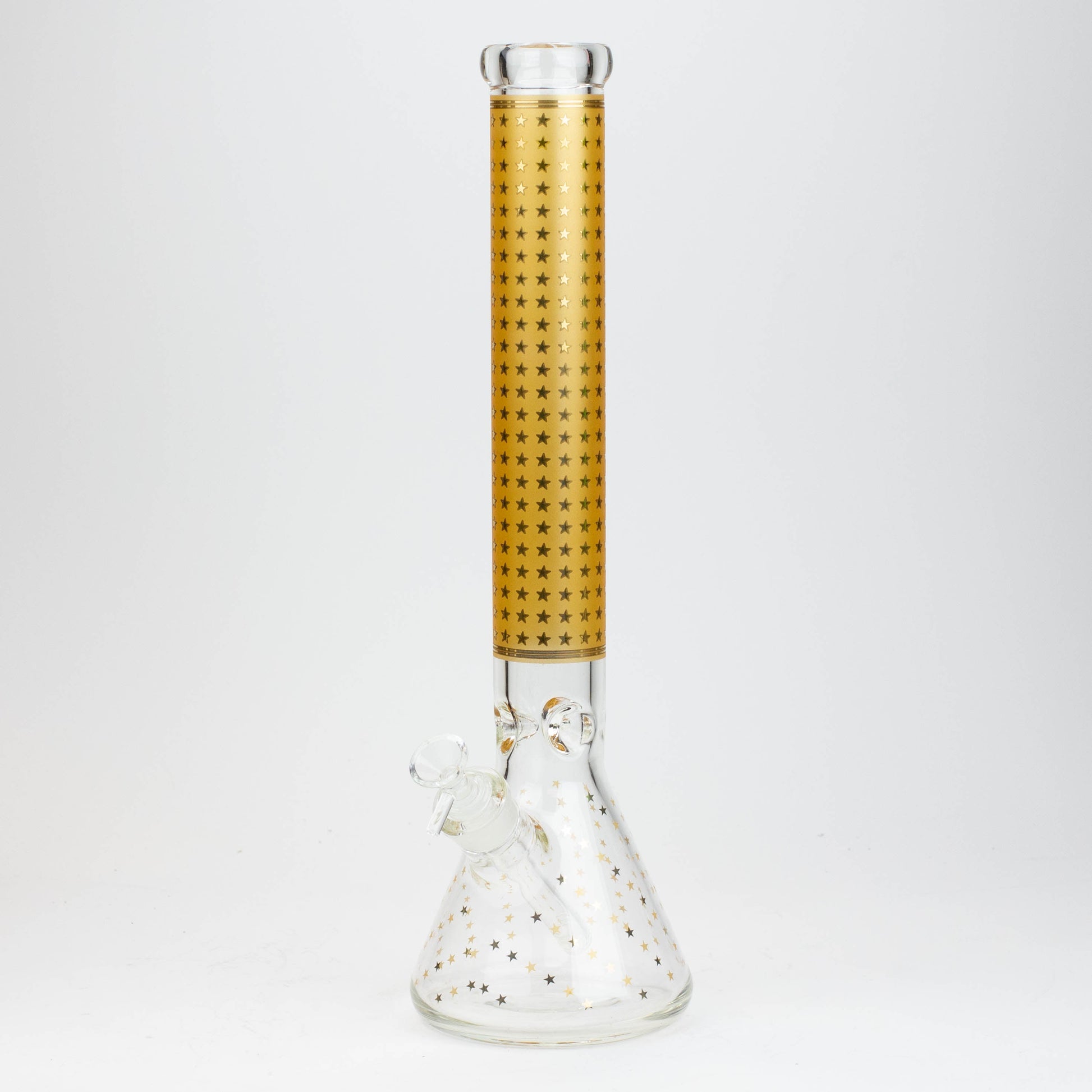 17.5" Star 7 mm glass water bong_11