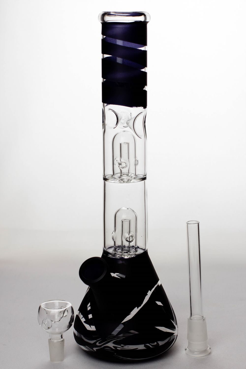 12 inches double dome percolator beaker Bong_11