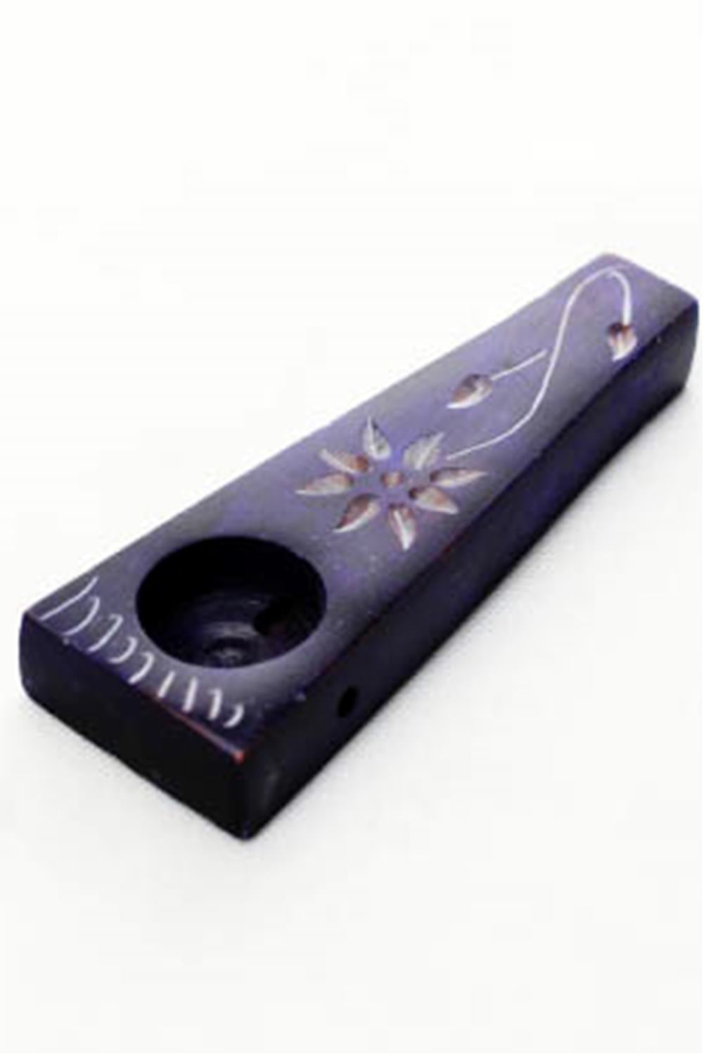 Flower engraved stone pipe pack_1