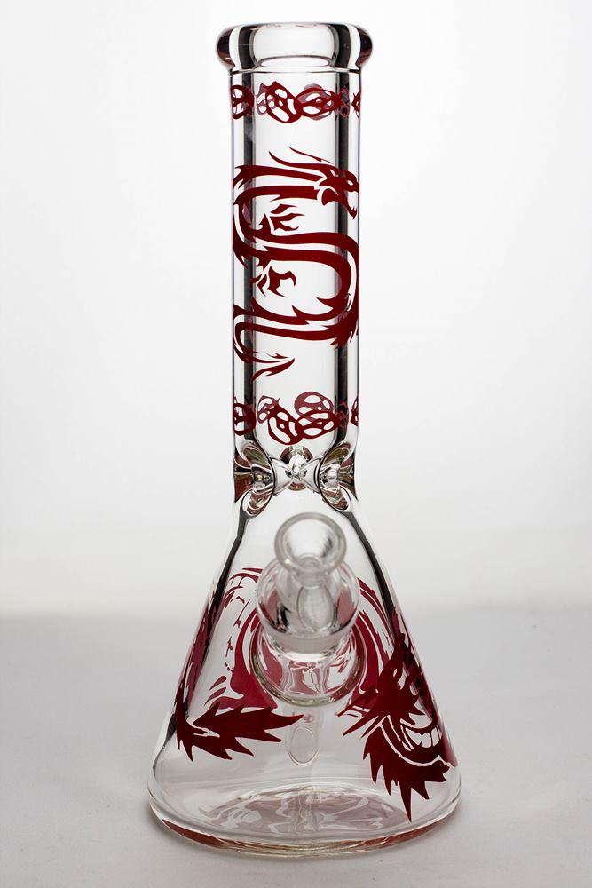 12" Dragon 9 mm thick glass beaker bong_6