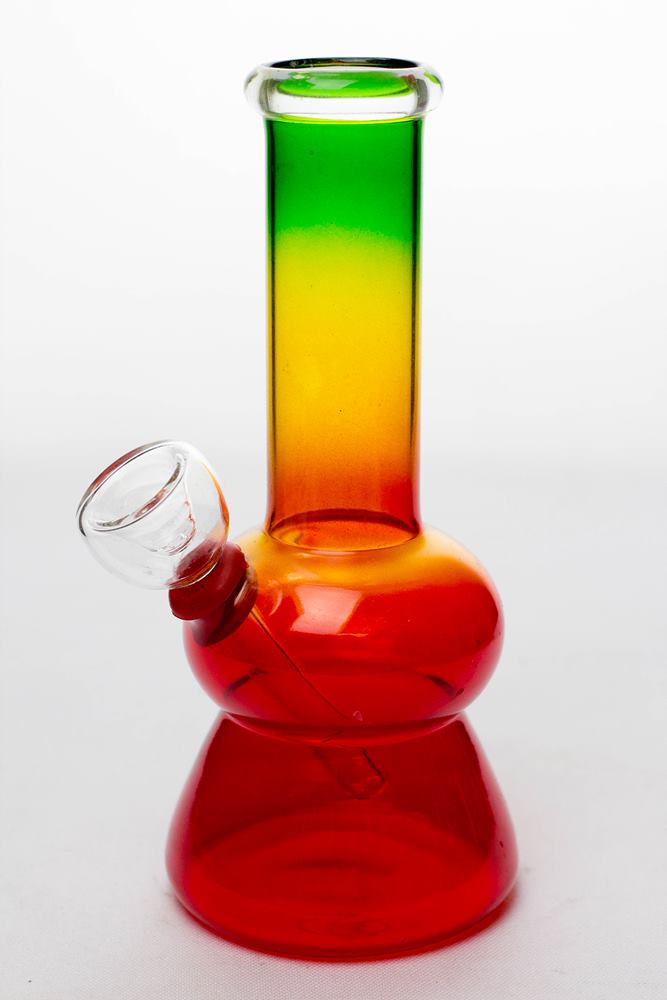 6 in. Rasta glass water bong_2