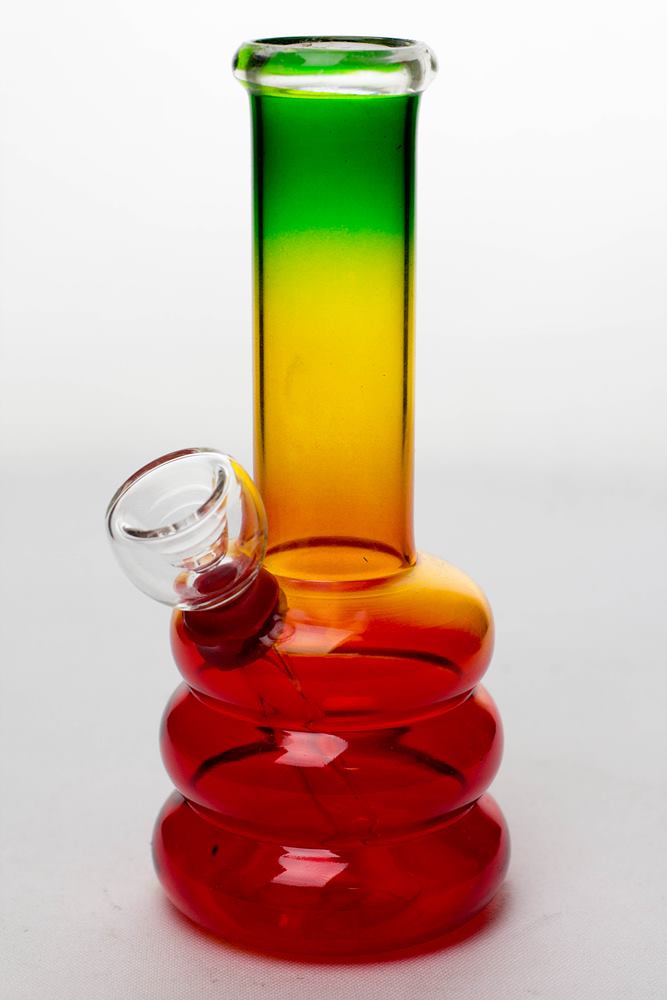 6 in. Rasta glass water bong_4