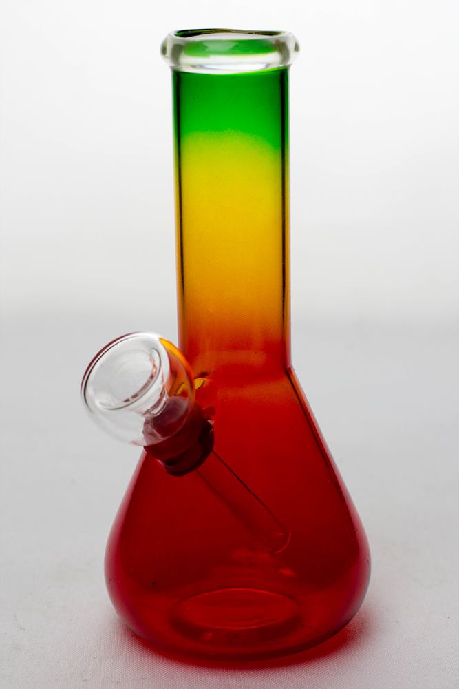 6 in. Rasta glass water bong_5