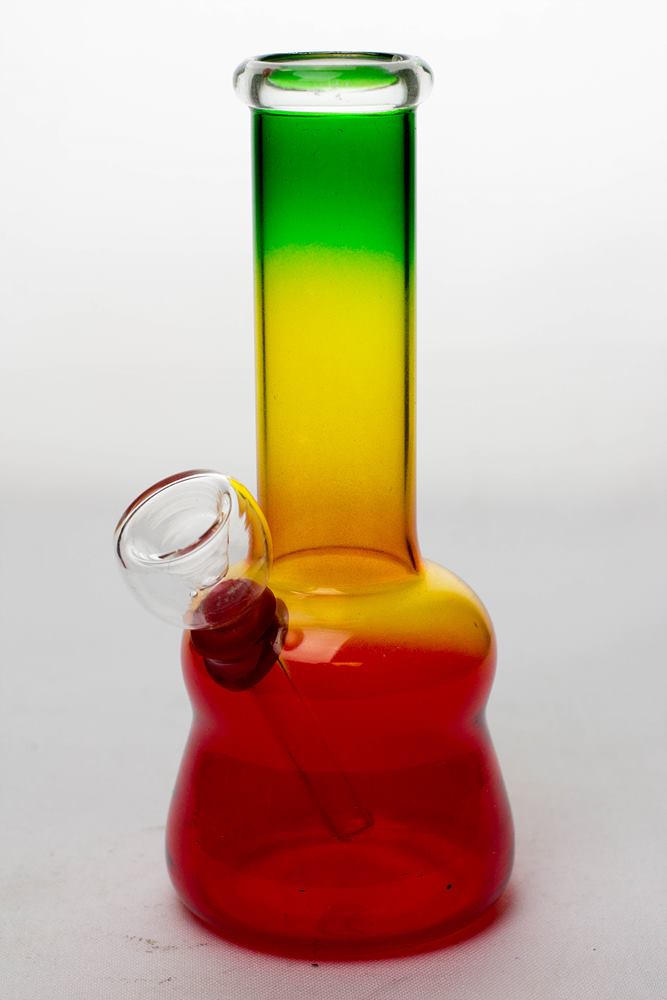 6 in. Rasta glass water bong_6