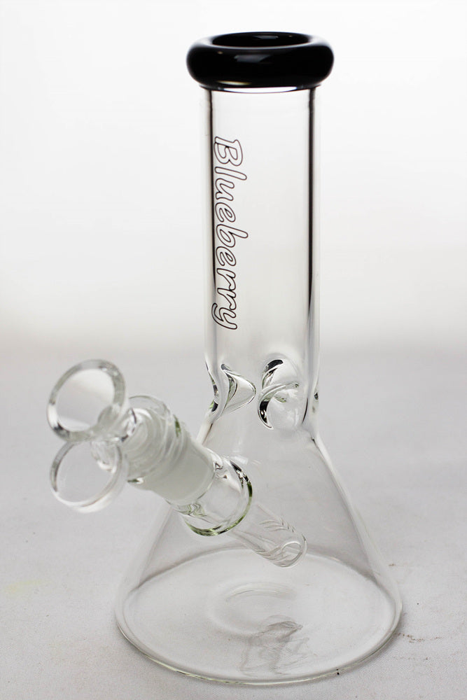 8" Blueberry glass beaker water bongs_15