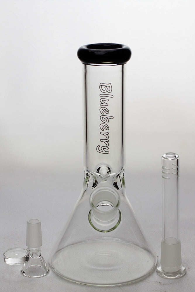 8" Blueberry glass beaker water bongs_19