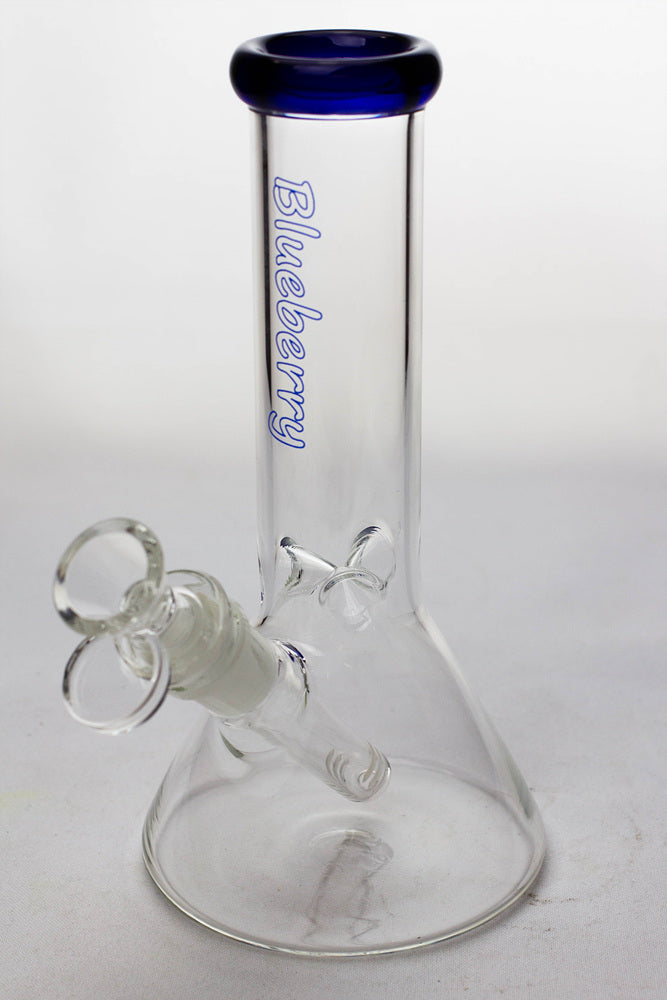 8" Blueberry glass beaker water bongs_3