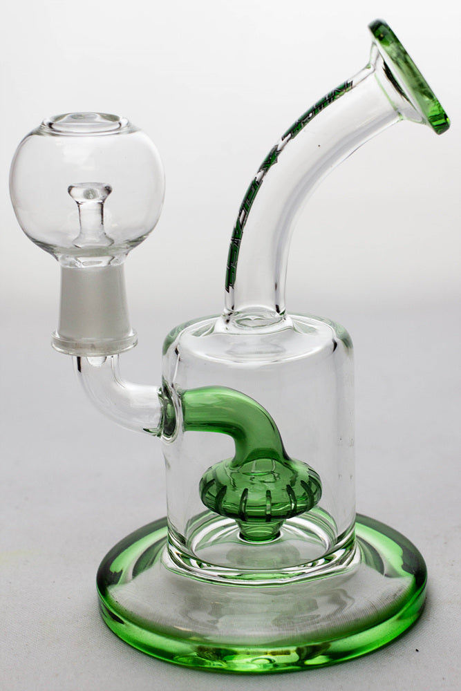 6" Nice glass shower head diffuser dab rig_2