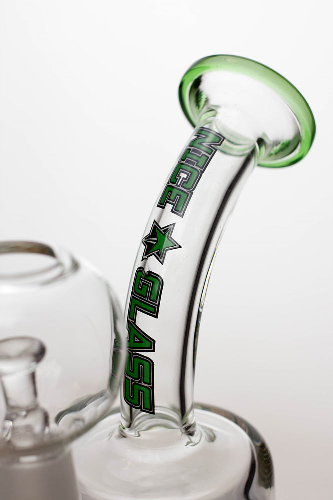 6" Nice glass shower head diffuser dab rig_7