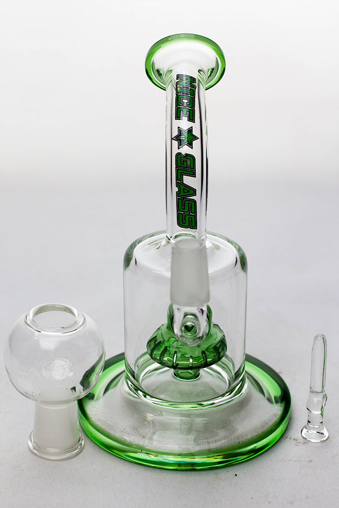 6" Nice glass shower head diffuser dab rig_10