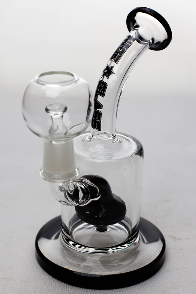 6" Nice glass shower head diffuser dab rig_1