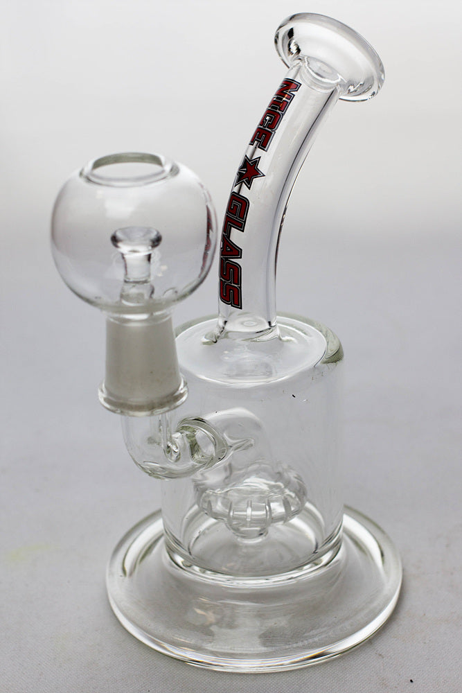 6" Nice glass shower head diffuser dab rig_0