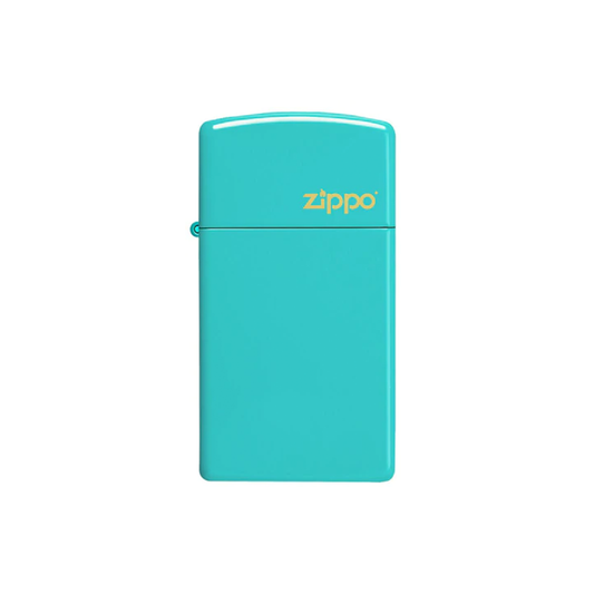 Zippo 49529ZL Slim® Flat Turquoise Zippo Logo_1