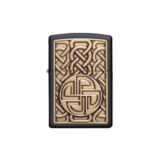 Zippo 49538 Norse Antique Brass Emblem Design_0