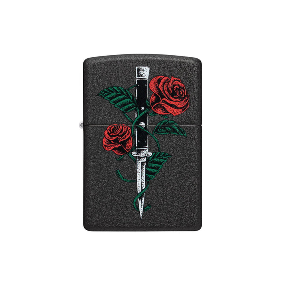 Zippo 49778 Rose Dagger Tattoo Design_1