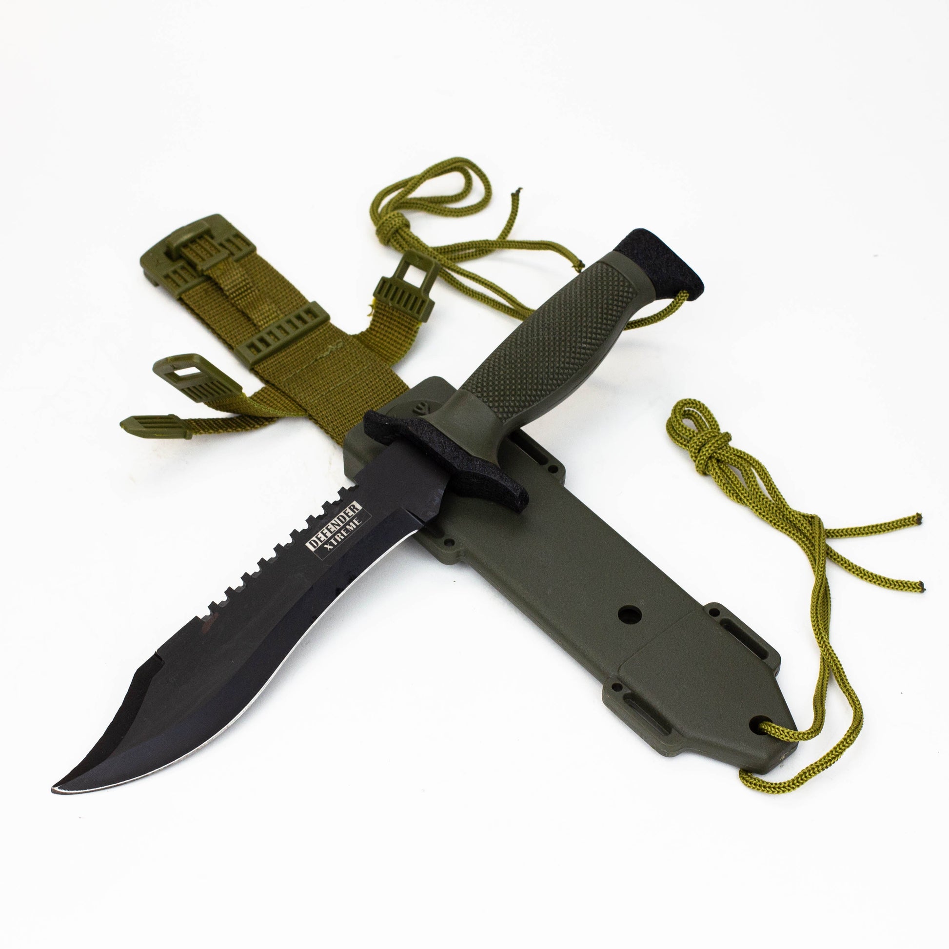 12" Heavy Duty Army hunting knife with ABS Sheath Knife_1
