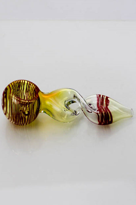 4.5" Changing color twist glass hand pipe_3