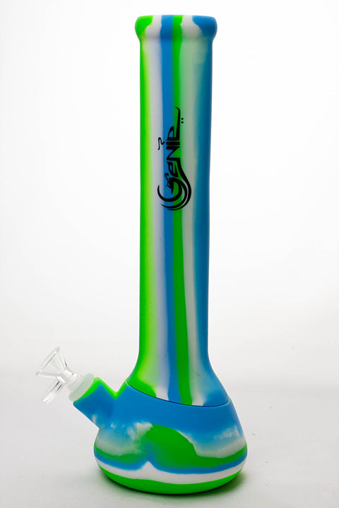 13" Genie mixed color Silicone detachable beaker water bong_10