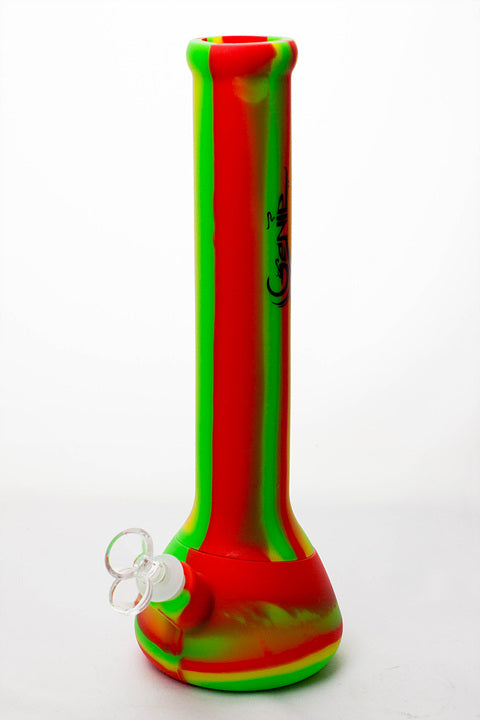 13" Genie mixed color Silicone detachable beaker water bong_6