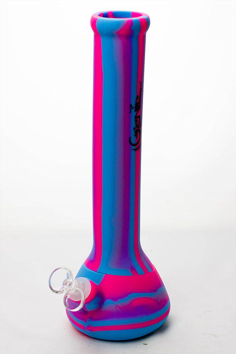 13" Genie mixed color Silicone detachable beaker water bong_7