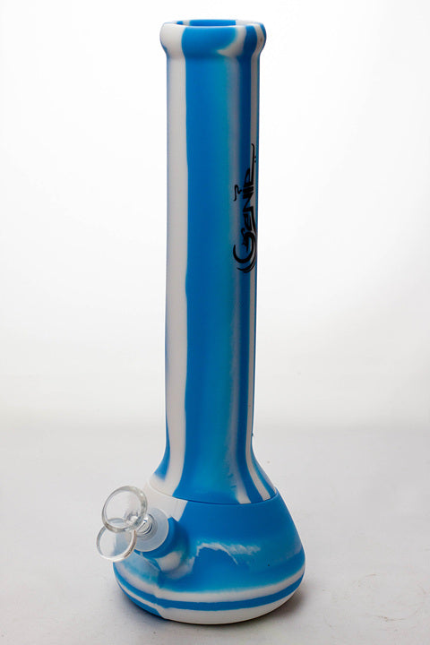 13" Genie mixed color Silicone detachable beaker water bong_9