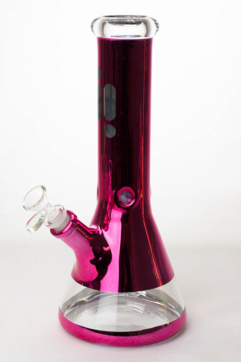 12" Infyniti 7 mm metallic classic beaker bong_8