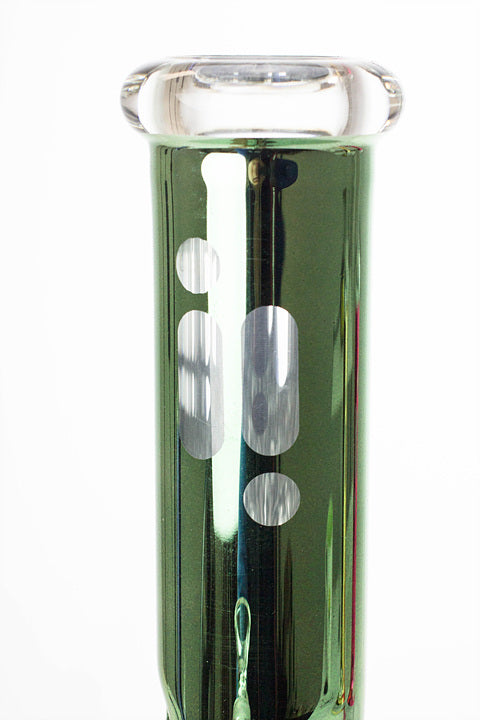 12" Infyniti 7 mm metallic classic beaker bong_13