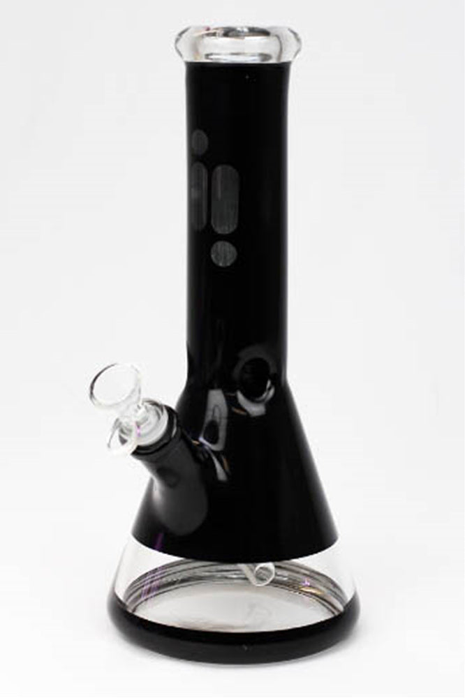 12" Infyniti 7 mm metallic classic beaker bong_4