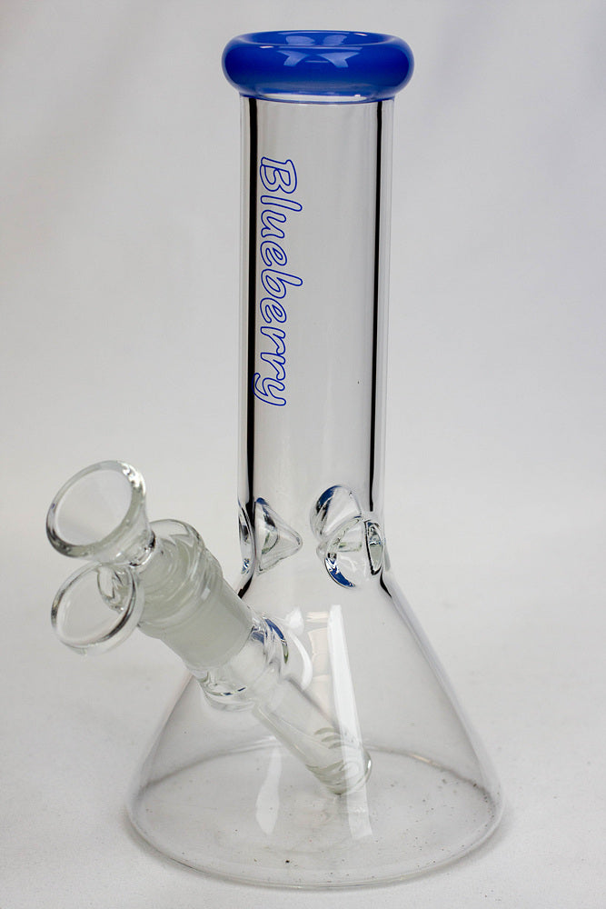 8" Blueberry glass beaker water bongs_13