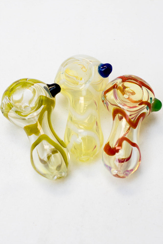2.5" soft glass 6944 hand pipe - Pack of 10_0
